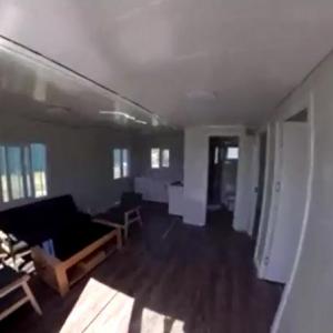 20ft expandable container house with external cladding